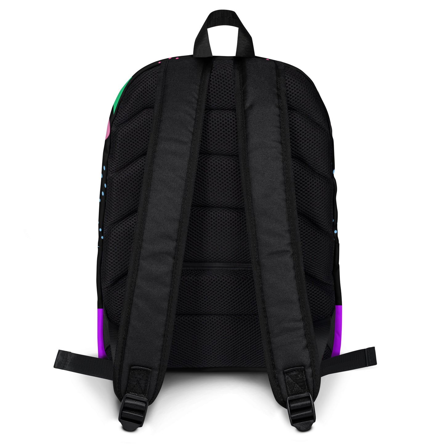 Hipyfi Retro 80s Comic Burst Backpack featuring vintage pop art design and colorful comic-style graphics Back