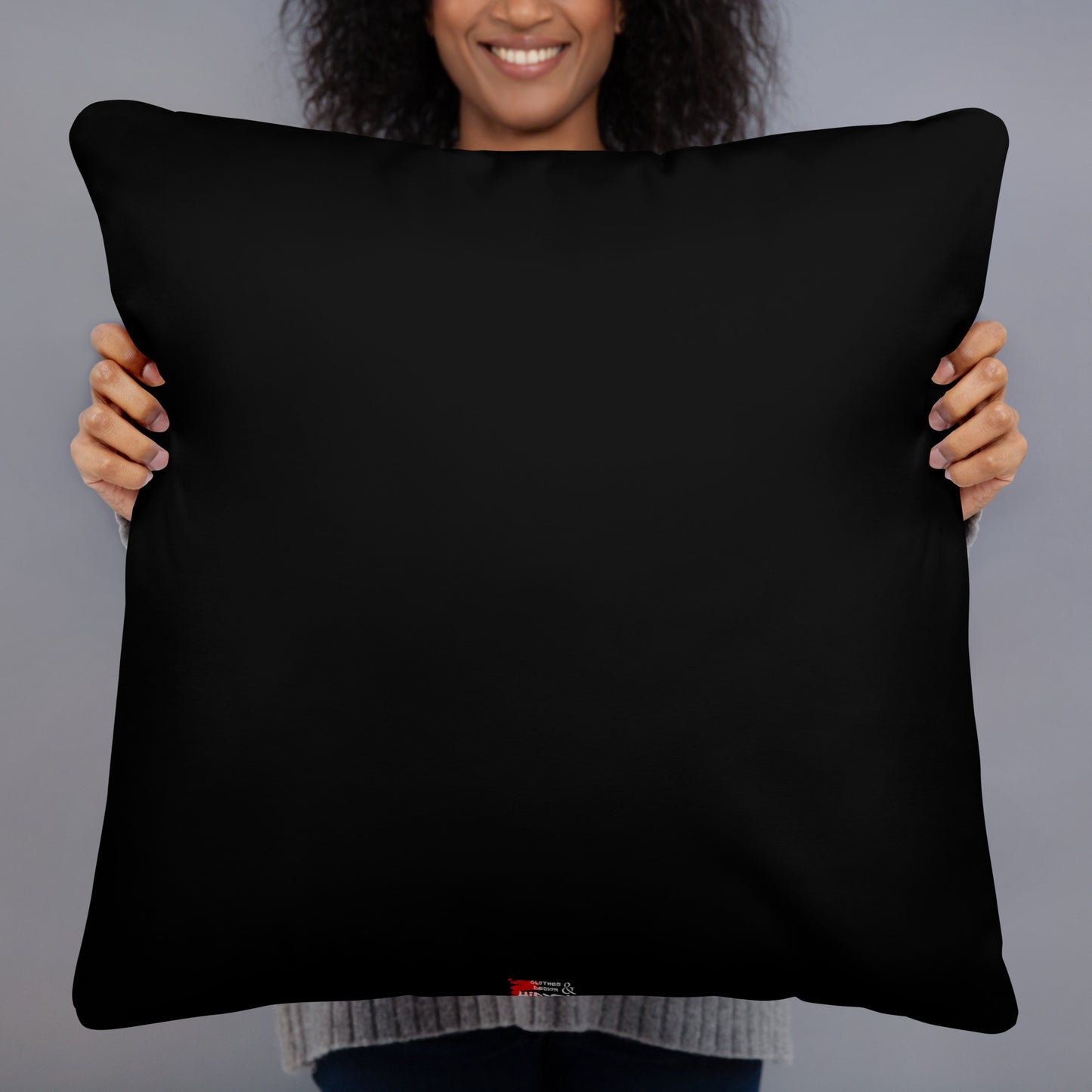 Colorful abstract throw pillow with neon brushstroke design – Hipyfi Neon Mythos Essential Pillow 22x22-back