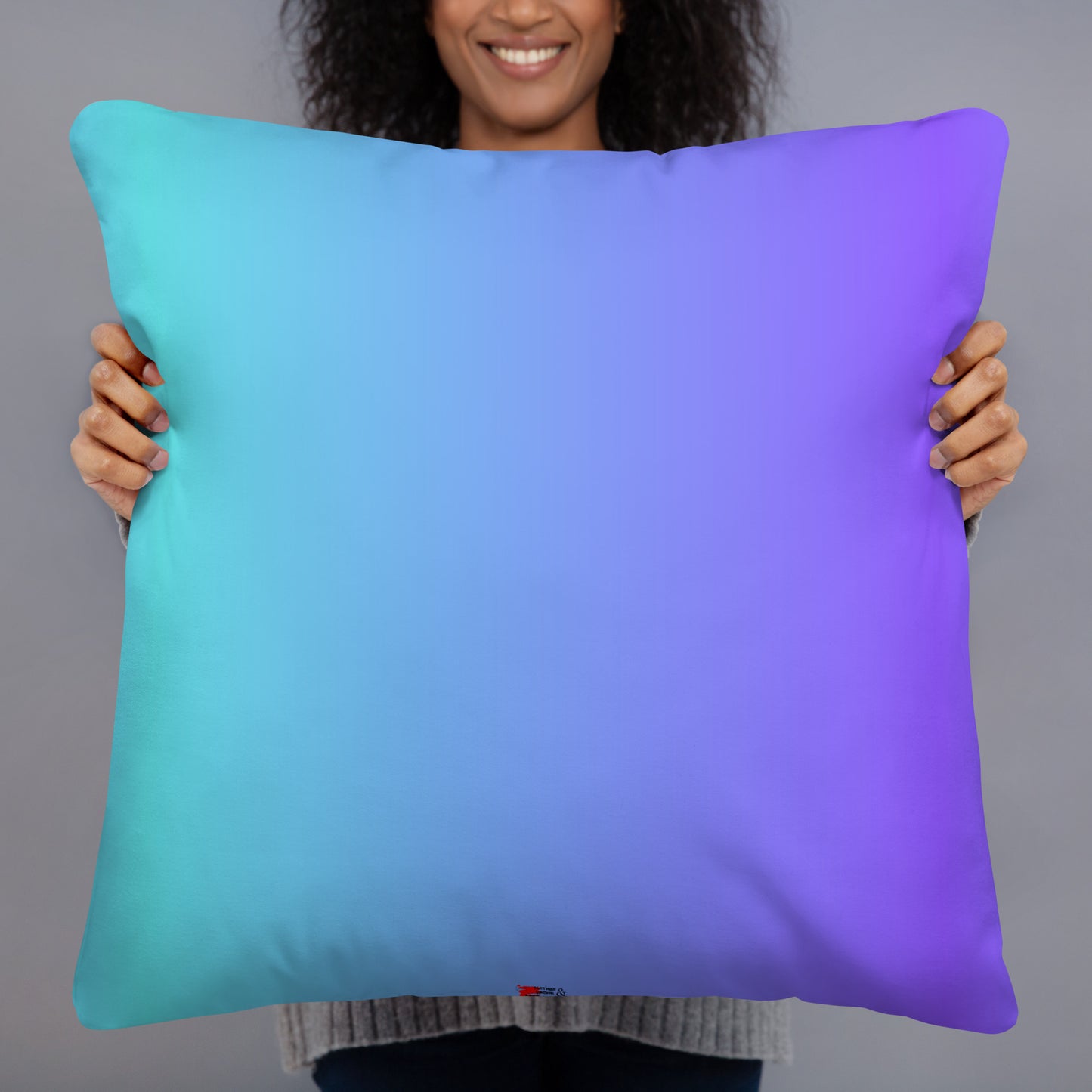 Retro 80s comic throw pillow with pop art slang design by Hipyfi Clothes & Design 22x22-back