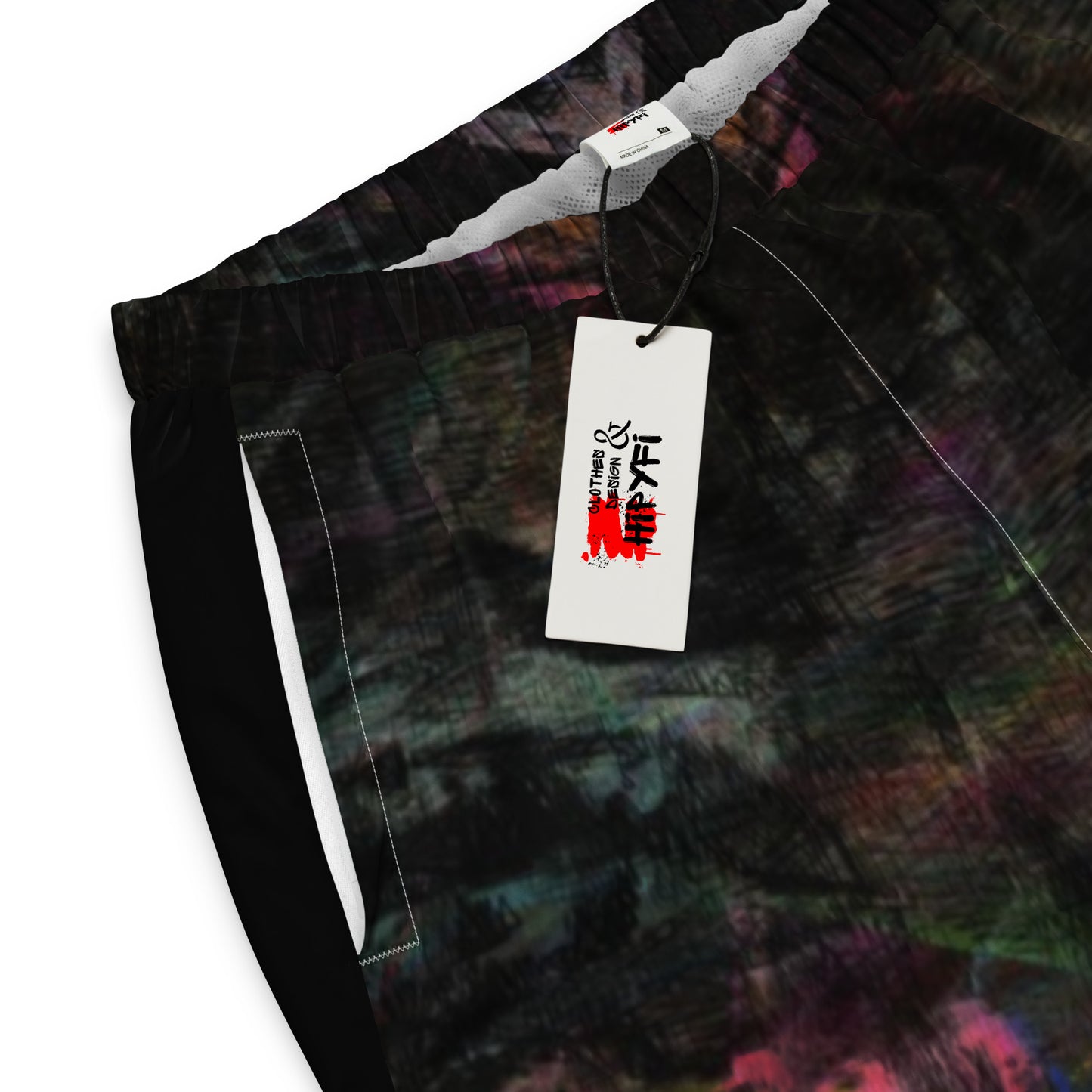 Colorful abstract art unisex track pants – Chromatic Dreams by Hipyfi Clothes & Design product-details