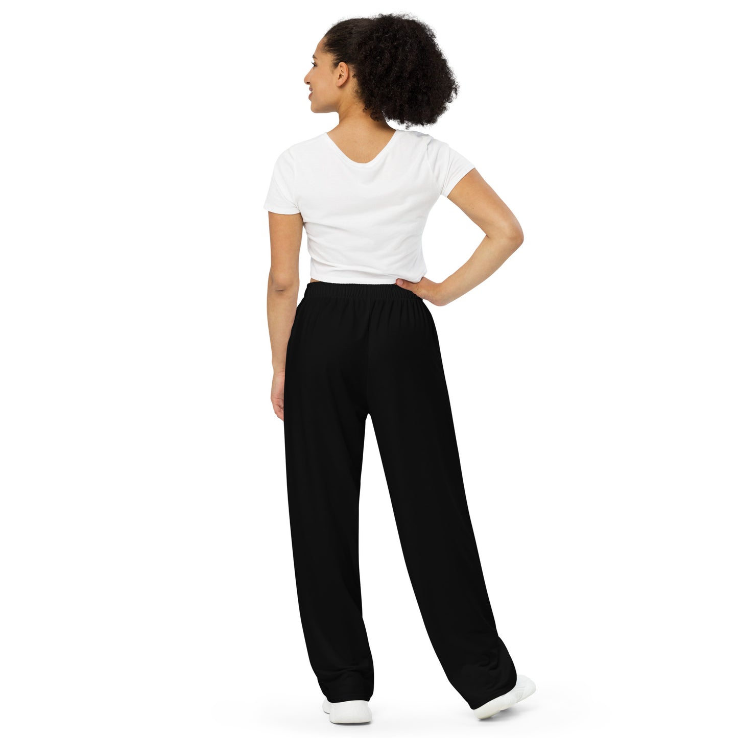 Hipyfi Chromatic Dreams Unisex Abstract Wide-Leg Pants in vibrant colors - modern art-inspired design for men and women, featuring a relaxed fit. back-2