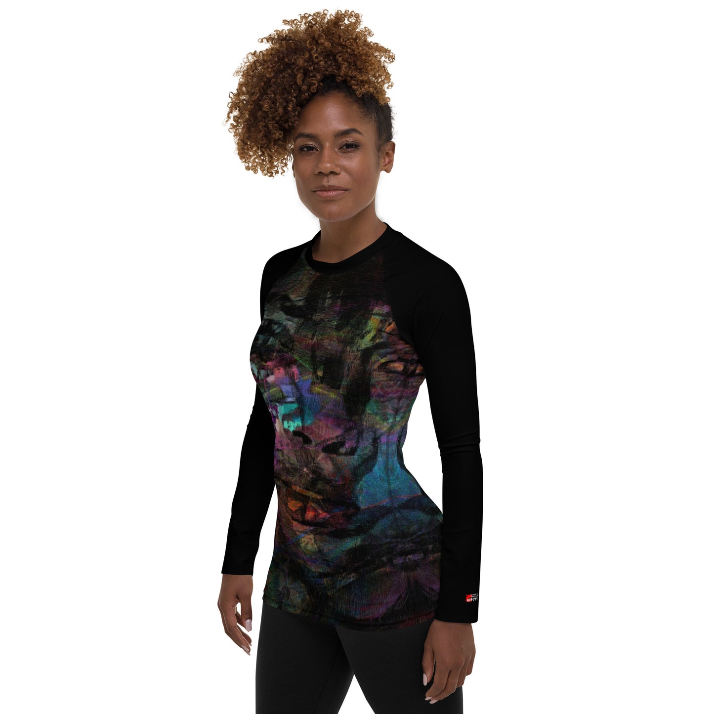 Chromatic Dreams Women’s Rash Guard | Surf & Beach Wear – Hipyfi left-3