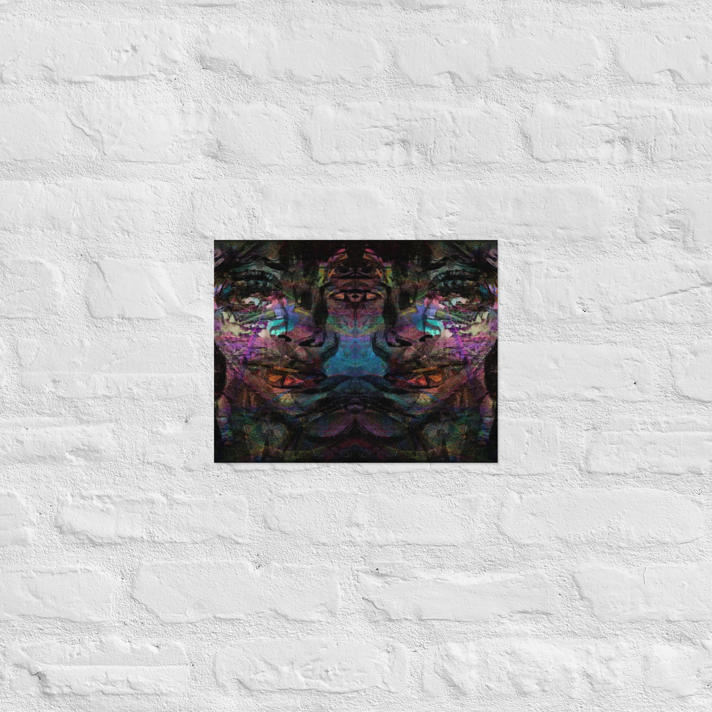 Vibrant abstract wall art with bold colors, and luxe matte finish – modern gender-neutral décor by Hipyfi. 11x14