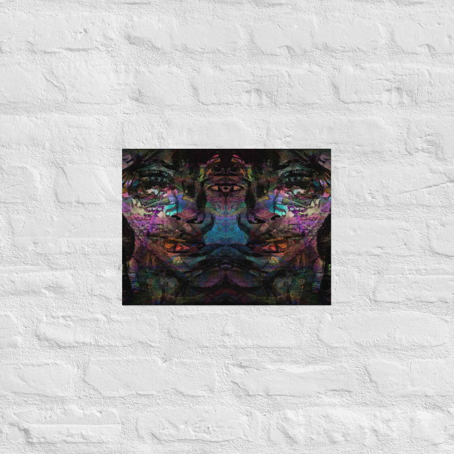 Vibrant abstract wall art with bold colors, and luxe matte finish – modern gender-neutral décor by Hipyfi. 12x16