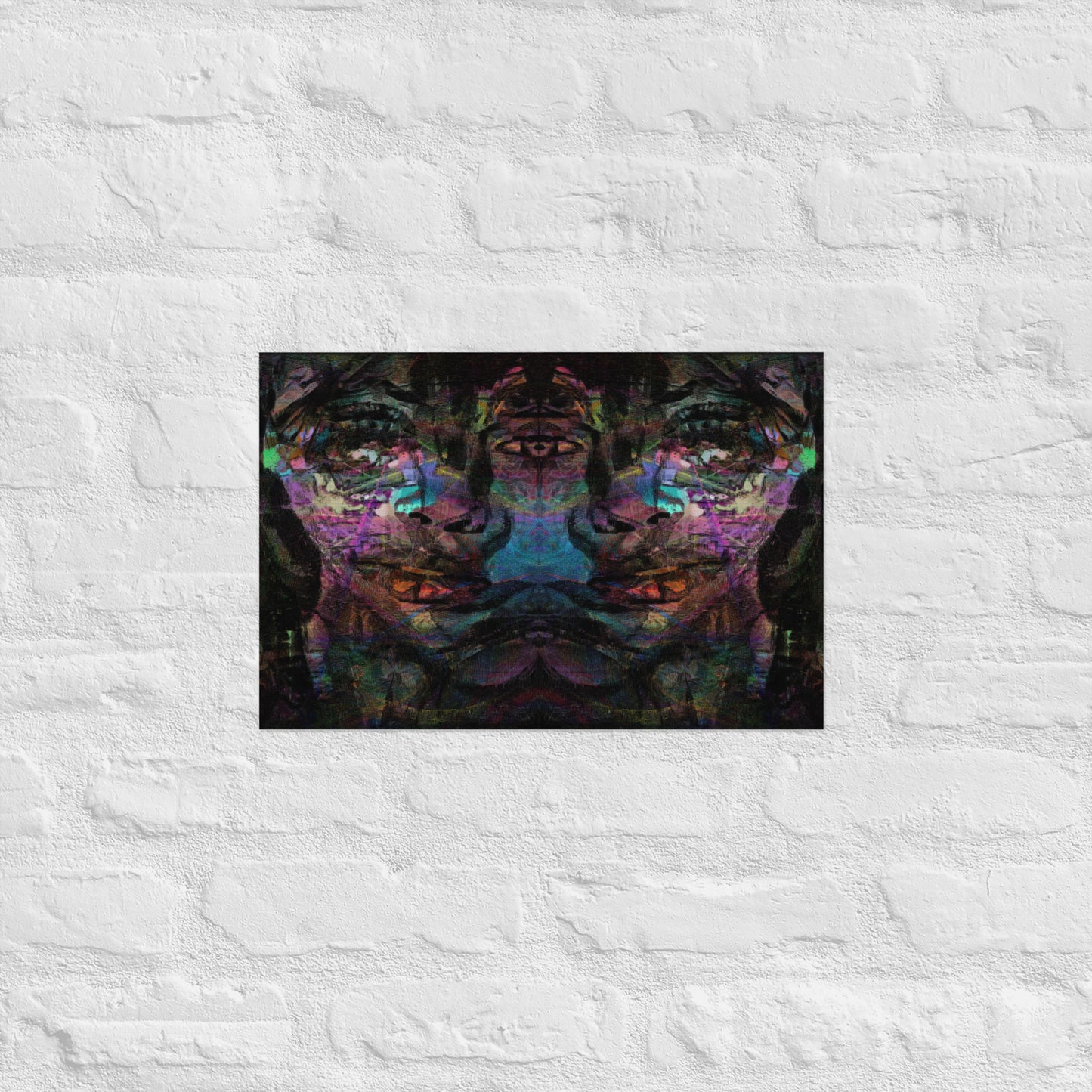 Vibrant abstract wall art with bold colors, and luxe matte finish – modern gender-neutral décor by Hipyfi. 12x18
