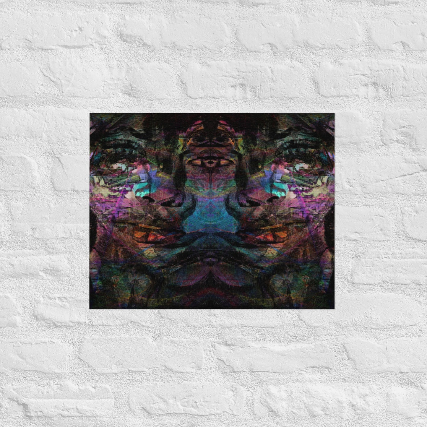 Vibrant abstract wall art with bold colors, and luxe matte finish – modern gender-neutral décor by Hipyfi. 16x20