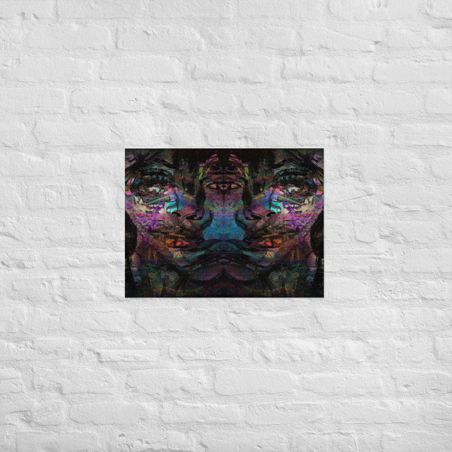 Vibrant abstract wall art with bold colors, and luxe matte finish – modern gender-neutral décor by Hipyfi. 18x24