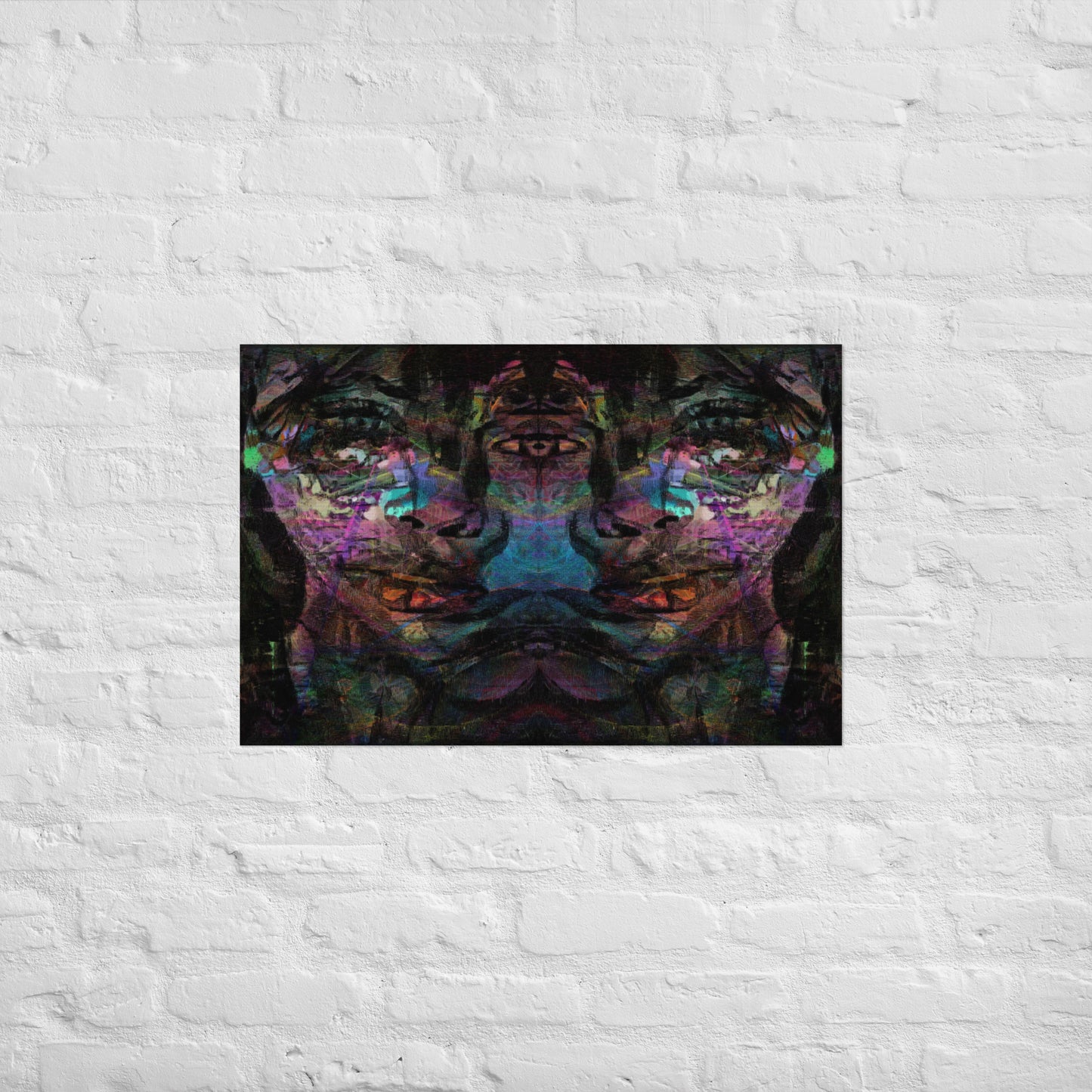 Vibrant abstract wall art with bold colors, and luxe matte finish – modern gender-neutral décor by Hipyfi. 20x30