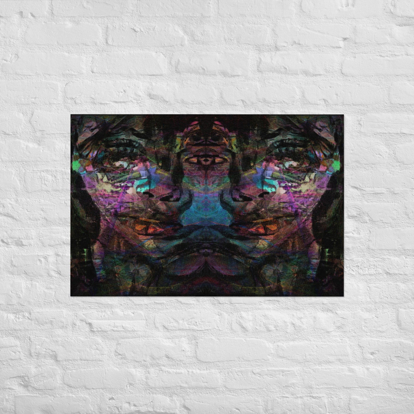 Vibrant abstract wall art with bold colors, and luxe matte finish – modern gender-neutral décor by Hipyfi. 24x36