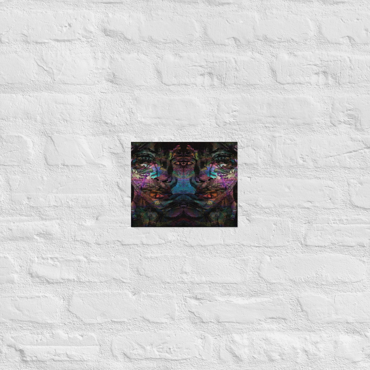 Vibrant abstract wall art with bold colors, and luxe matte finish – modern gender-neutral décor by Hipyfi. 8x10