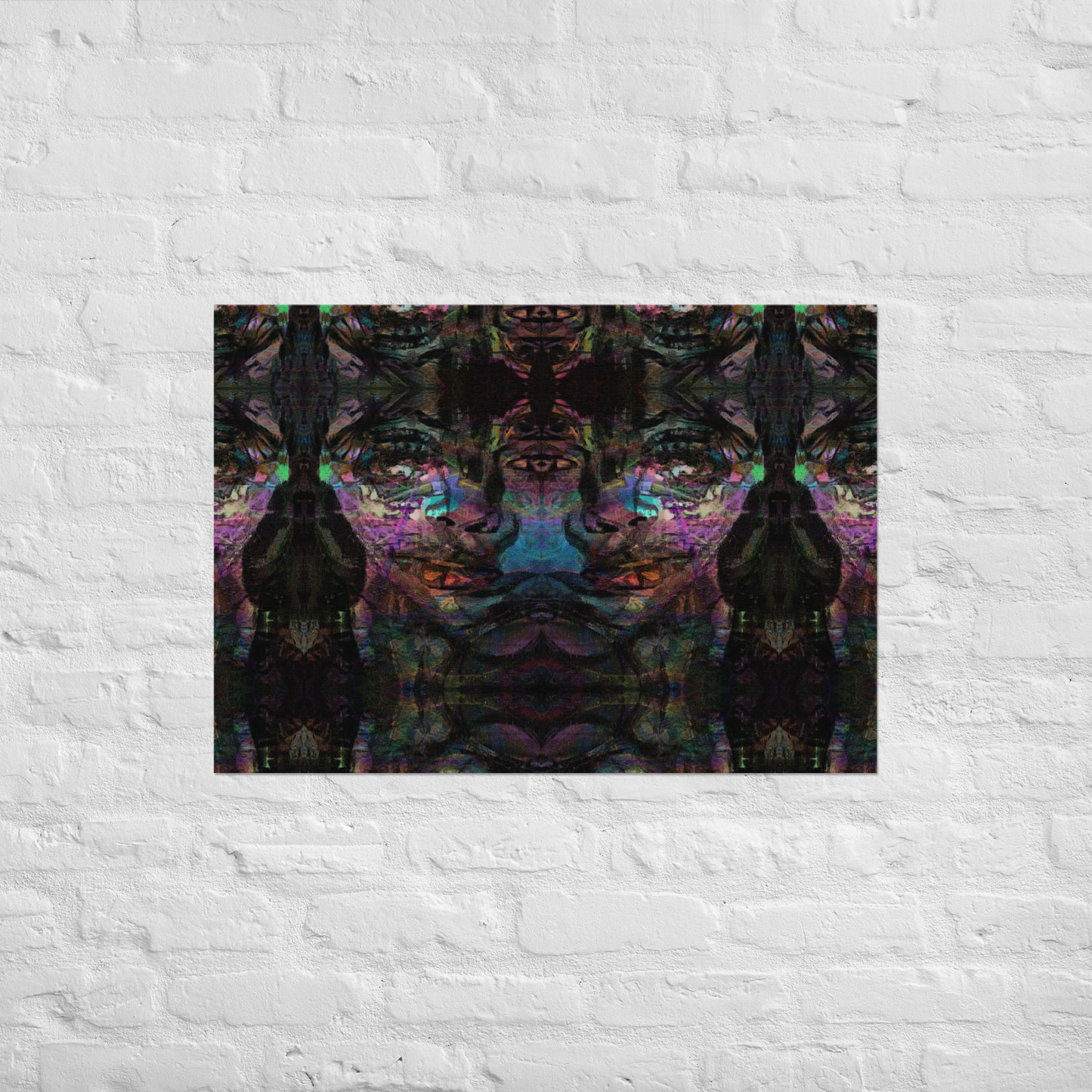 Vibrant abstract wall art with bold colors, and luxe matte finish – modern gender-neutral décor by Hipyfi. 23.3x33.1