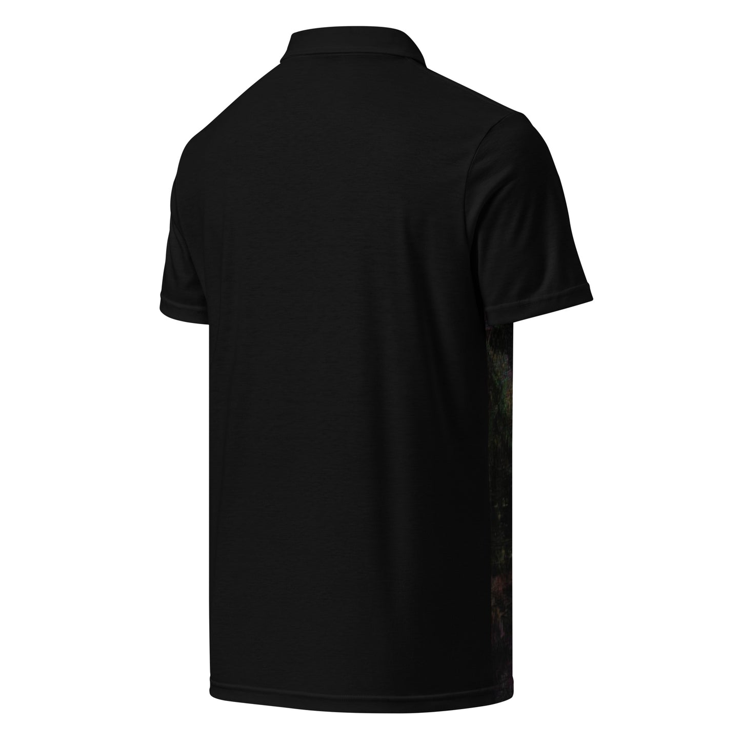 Hipyfi Men's Chromatic Dreams Slim Fit Polo Shirt – Vibrant abstract digital art print. Modern slim-fit design for bold, stylish casual wear. Right-back-2