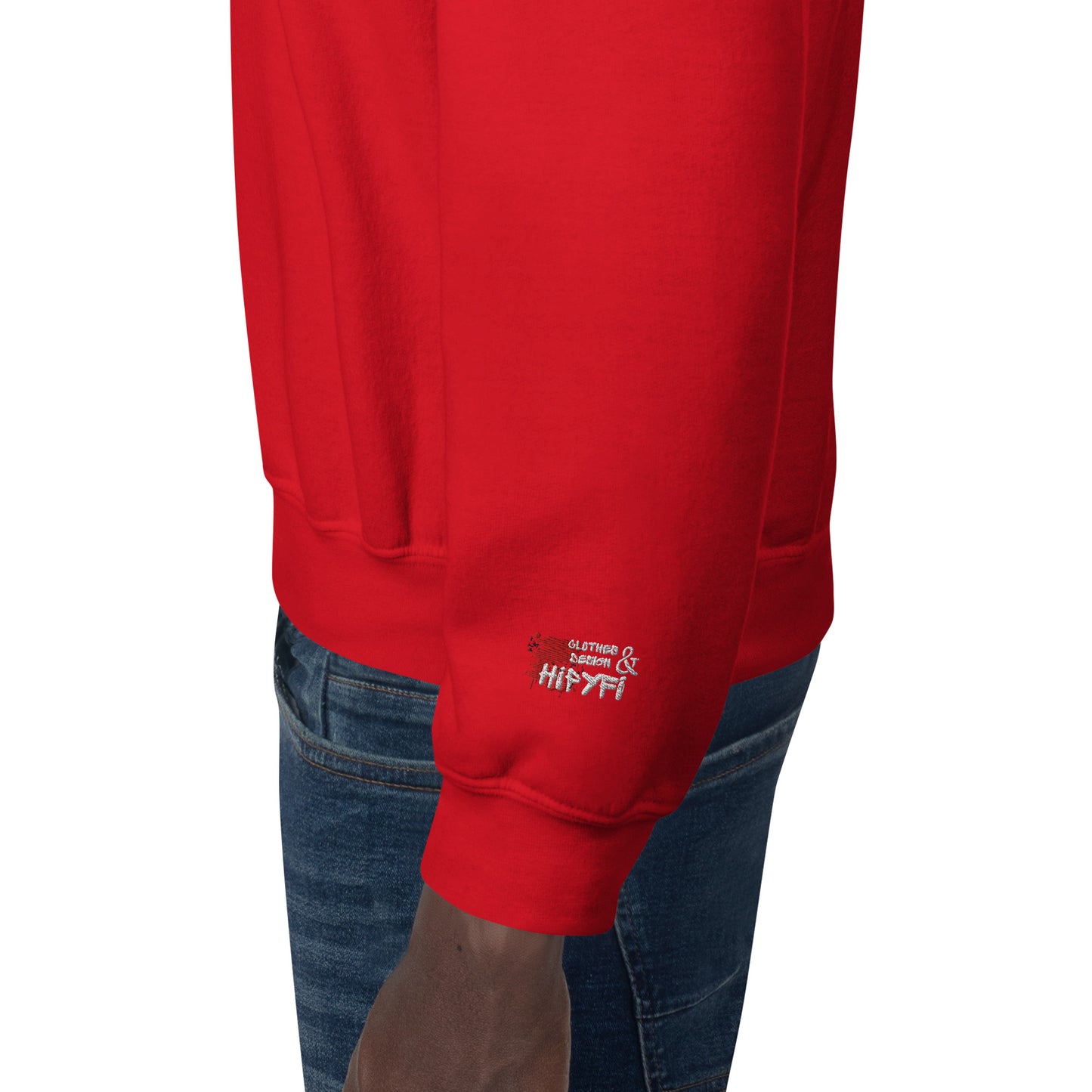 Unisex retro 80s pop culture crewneck sweatshirt with colorful graphic icons – Hipyfi Clothes & Design. red-left