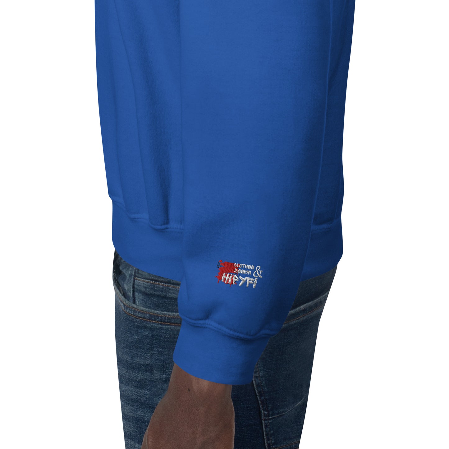 Unisex retro 80s pop culture crewneck sweatshirt with colorful graphic icons – Hipyfi Clothes & Design. royal-left