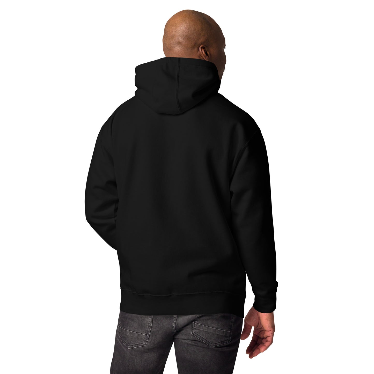 Blue Skull Splash Unisex Streetwear Hoodie by Hipyfi – Digital Art and Graffiti Style. black-back