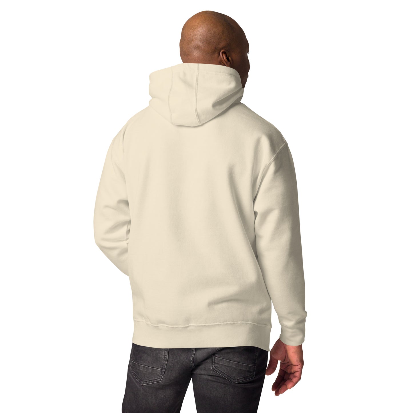 Unisex retro neon graphic hoodie with dabbing cat and Good Vibes text – Hipyfi streetwear. bone-back