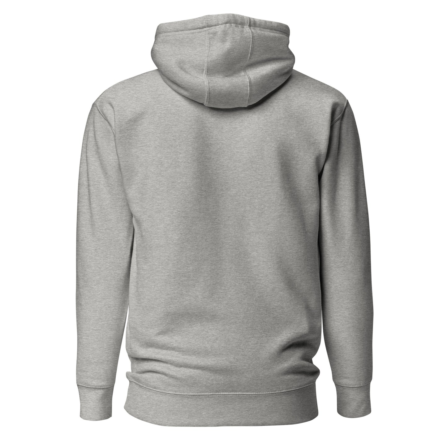 Vaporwave Sunset Unisex Hoodie with retro 80s synthwave design by Hipyfi Clothes & Design. carbon-grey-back