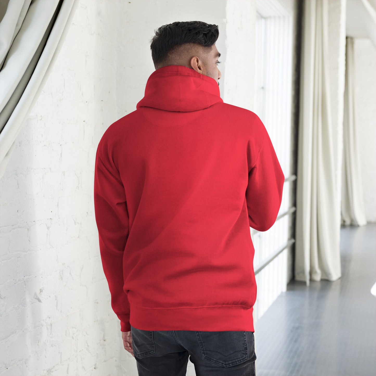 Colorful pop art dog hoodie with 'Always My Best Friend' design – unisex streetwear by Hipyfi. team-red-back