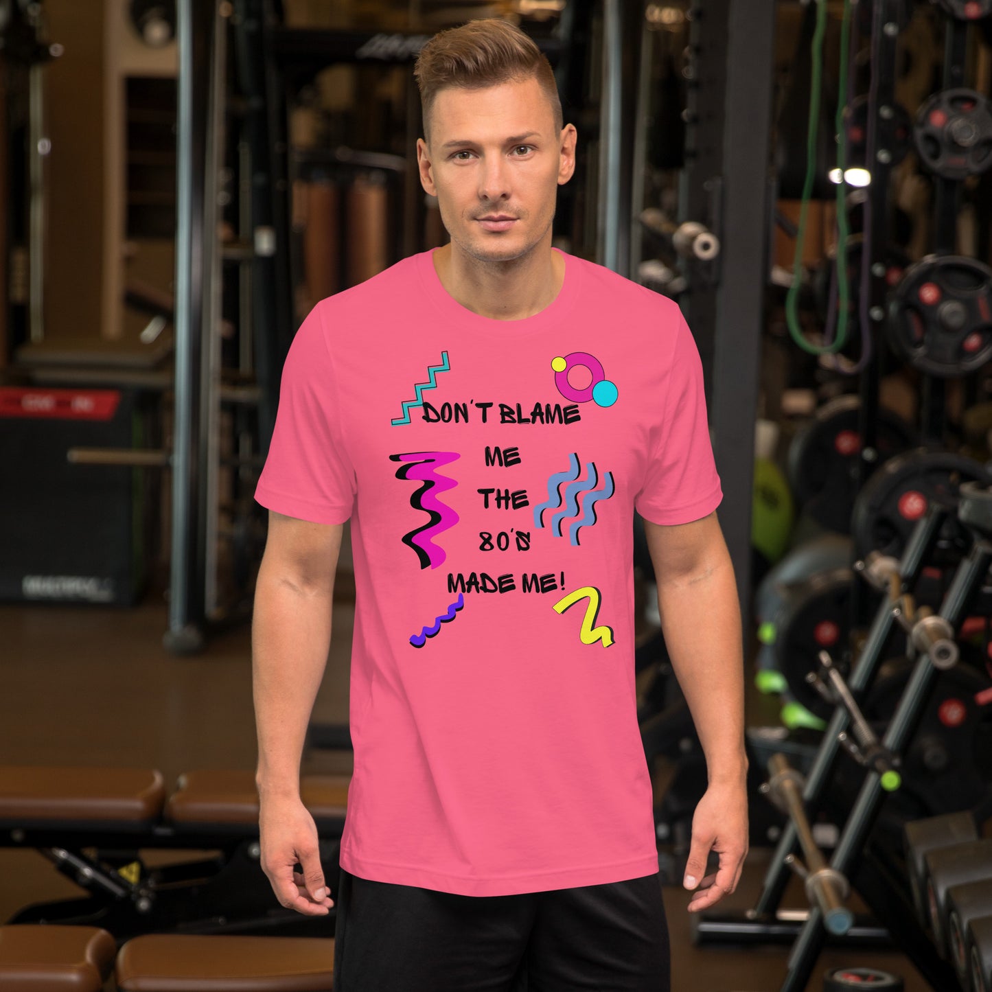 Unisex 80s Retro Graphic T-Shirt with 'Don’t Blame Me, the 80s Made Me' design – Hipyfi Clothes & Design. charity-pink-front