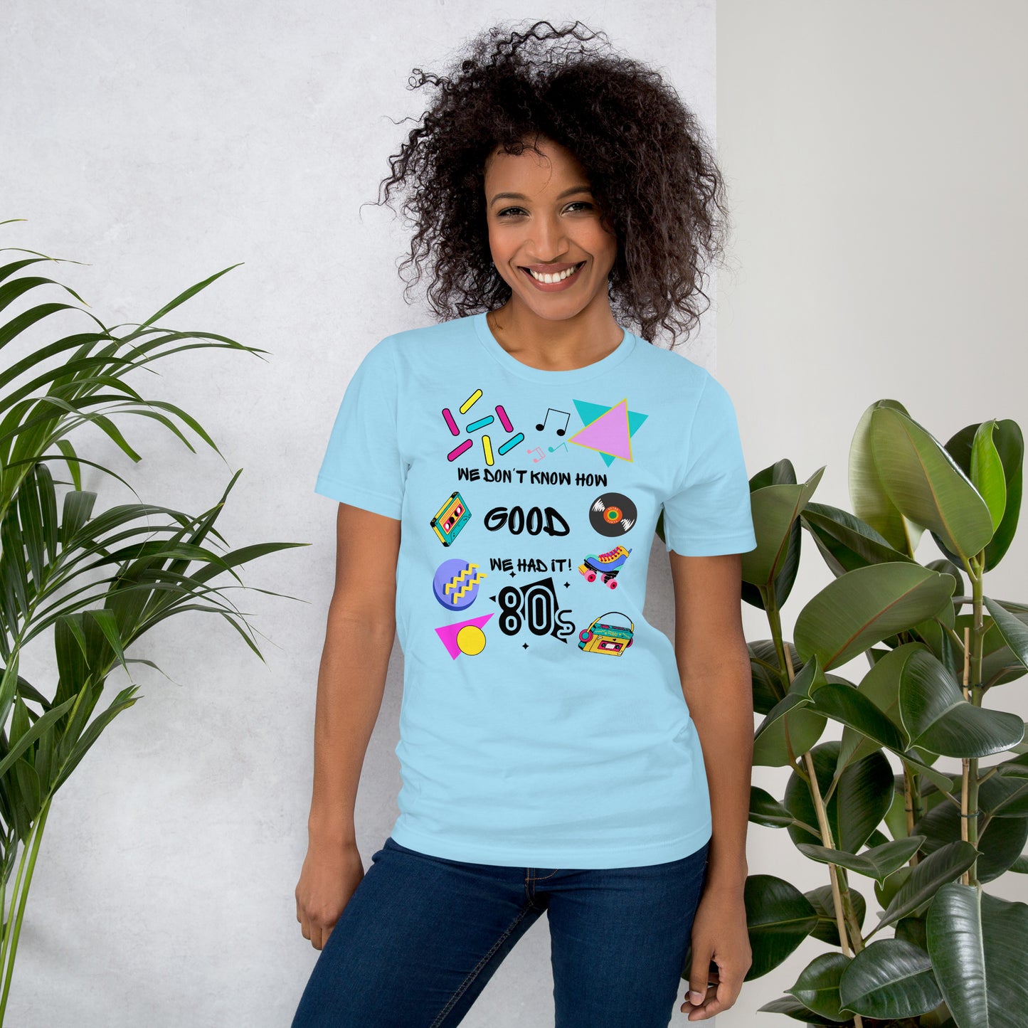 Unisex 80s retro graphic t-shirt with vintage pop culture design by Hipyfi Clothes & Design.