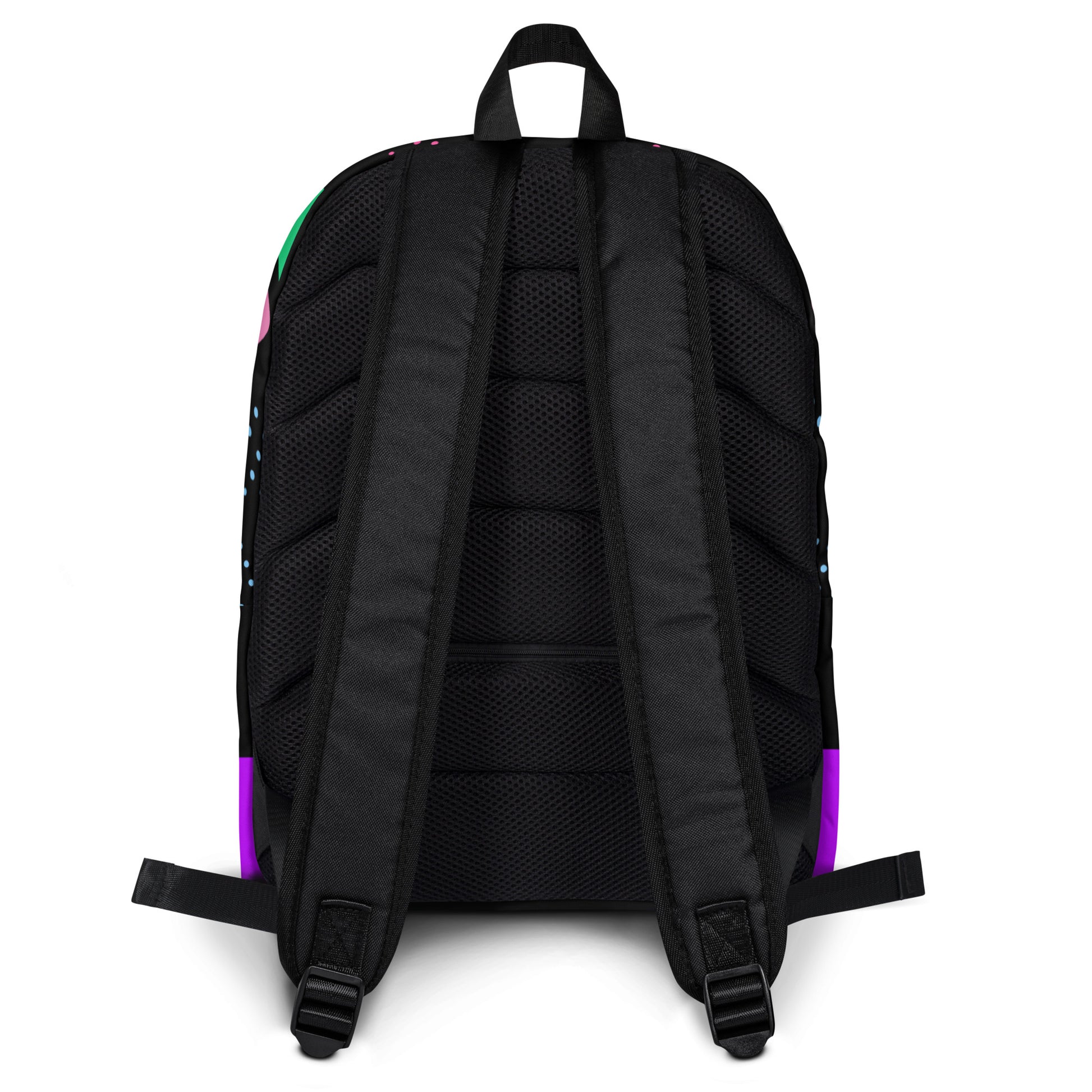 Hipyfi Retro 80s Comic Burst Backpack featuring vintage pop art design and colorful comic-style graphics Back