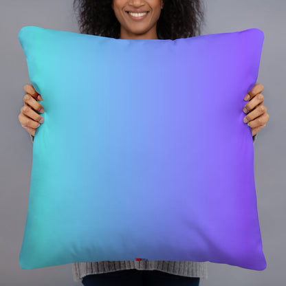 Retro 80s comic throw pillow with pop art slang design by Hipyfi Clothes & Design 22x22-back