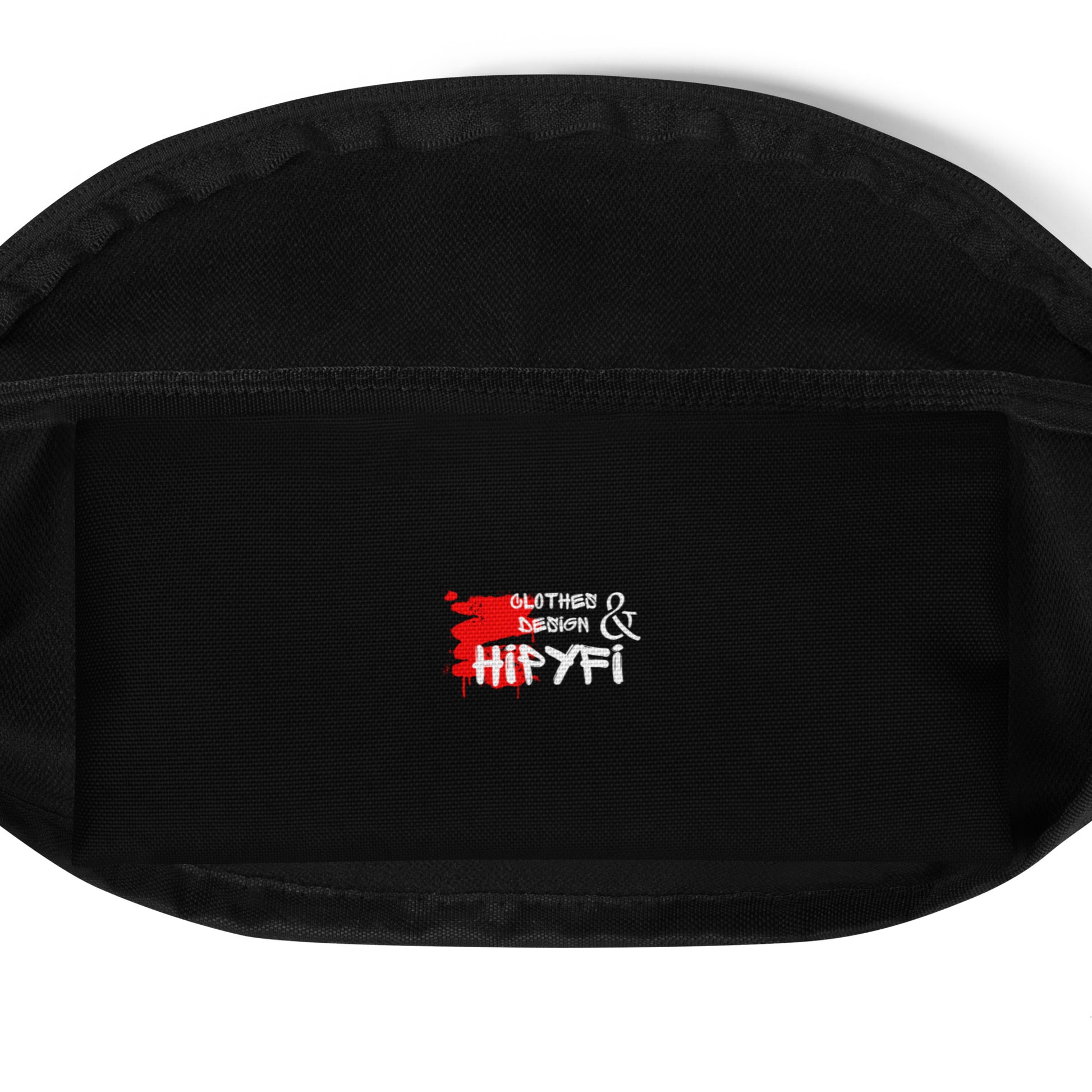 Neon Mythos unisex abstract print fanny pack by Hipyfi – colorful streetwear waist bag with bold neon art design. Pocket-6