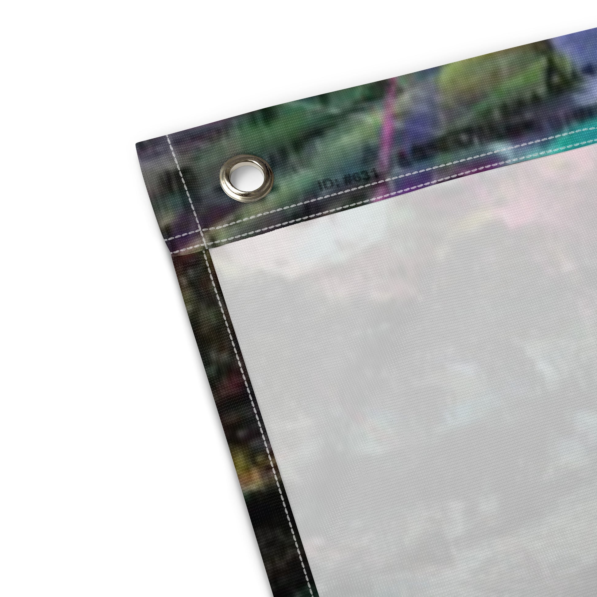 Hipyfi Chromatic Dreams Art Flag: Vibrant abstract wall decor with bold brushstrokes designed for modern interiors or festival spaces. product-details-2