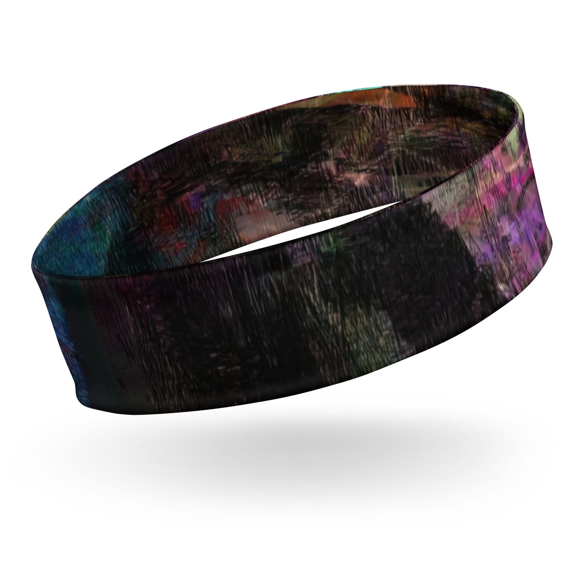 Hipyfi Chromatic Dreams Abstract Art Headband – Bold Colorful Unisex Hair Accessory with UPF 50+ & Eco-Friendly Design right back
