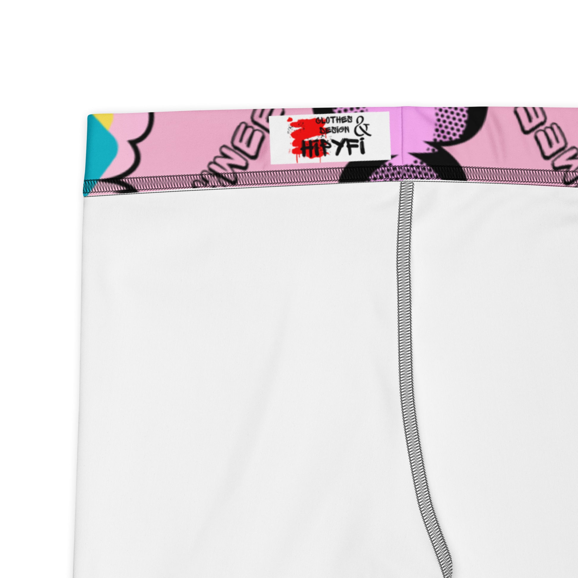 80s comic pop art leggings for women in neon retro colors by Hipyfi Clothes & Design. product-details