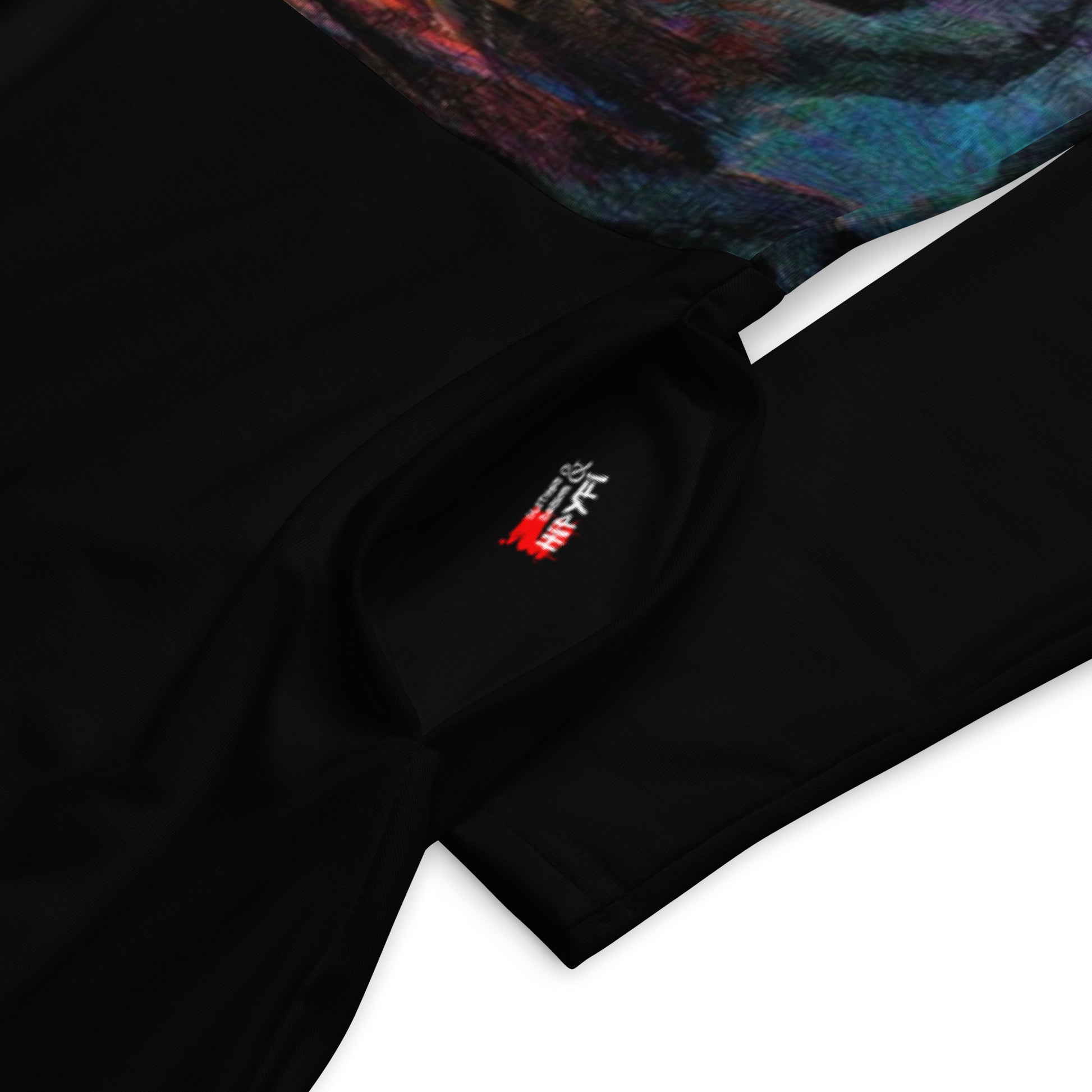 Chromatic Dreams Long Sleeve Midi Dress by Hipyfi: Modern art-inspired design for women seeking bold, eco-friendly fashion. product-details-2