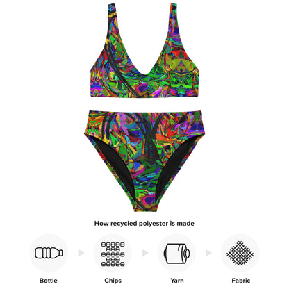 Recycled high-waisted bikini with abstract neon print – Neon Mythos by Hipyfi Clothes & Design Product-info-2