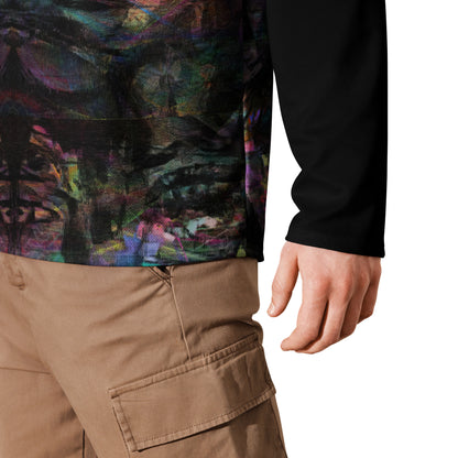 Unisex Chromatic Dreams Eco-Friendly Hockey Jersey with vibrant abstract art print, made from recycled polyester by Hipyfi Clothes & Design. product-details