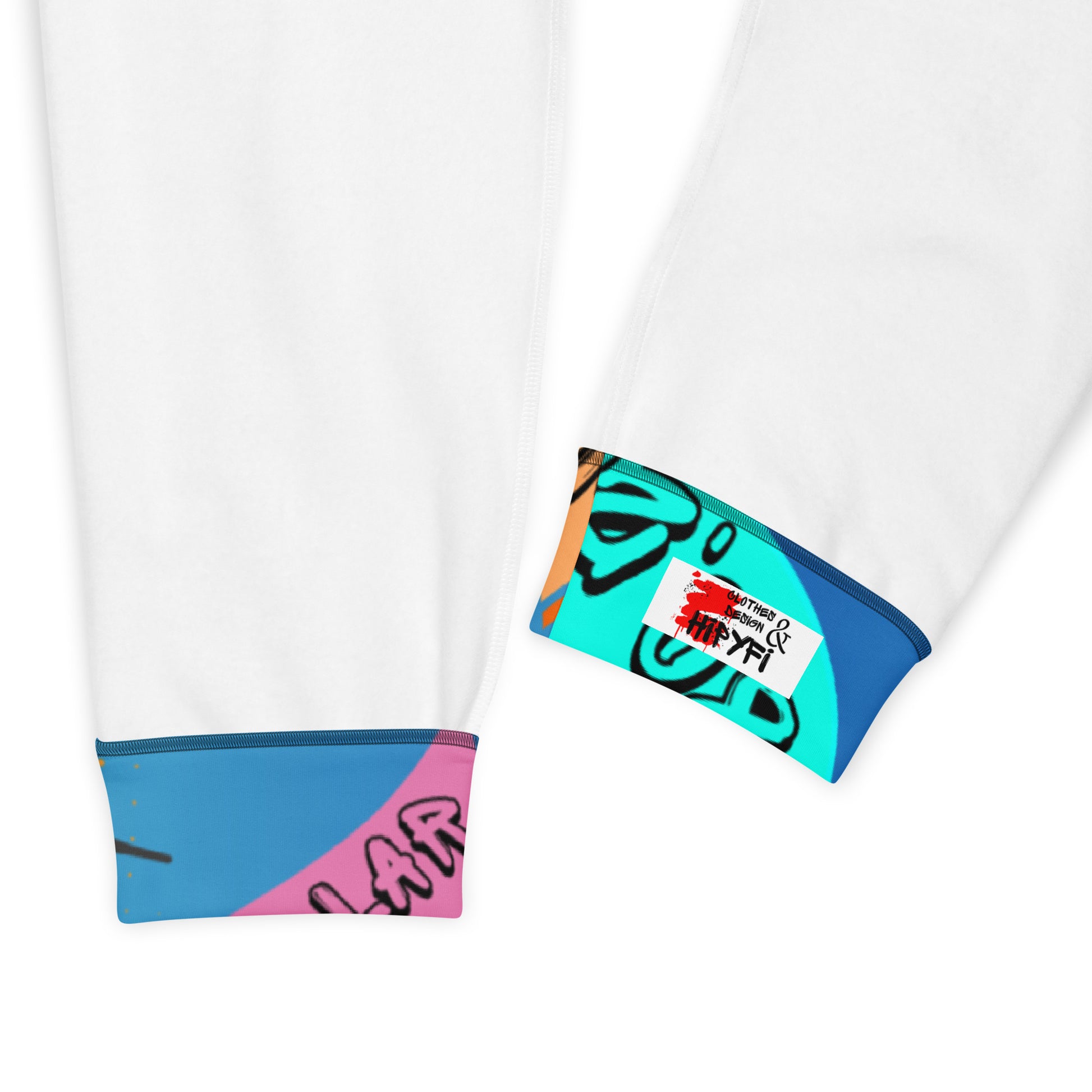 Hipyfi Retro Recycled Men’s Joggers – 80s Pop-Art Streetwear, Sustainable Fashion with Bold Graphic Design and Slim Fit. product-details