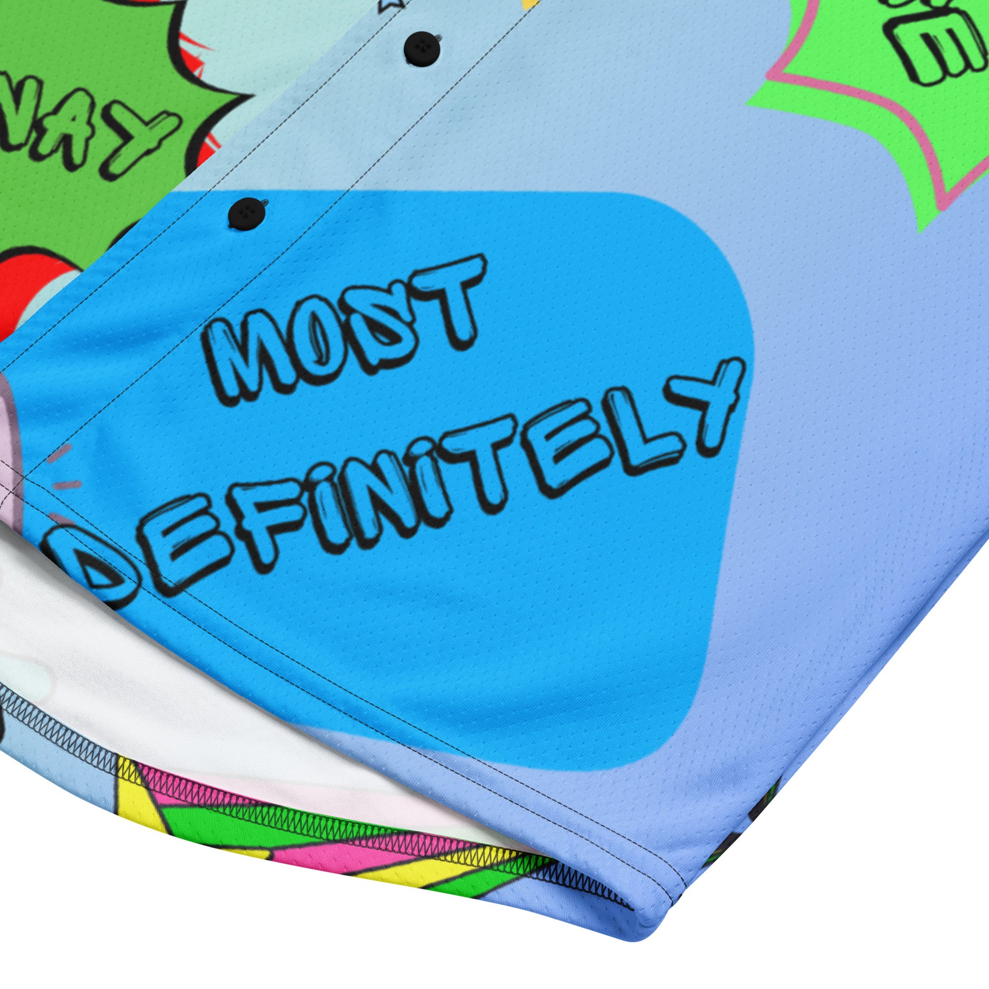 Retro recycled unisex baseball jersey with 80s graphic design by Hipyfi Clothes & Design product-details-2