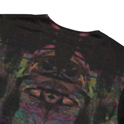 Colorful abstract design on Chromatic Dreams recycled unisex baseball jersey, comfort and UPF 50+ sun protection. By Hipyfi. product-details-3