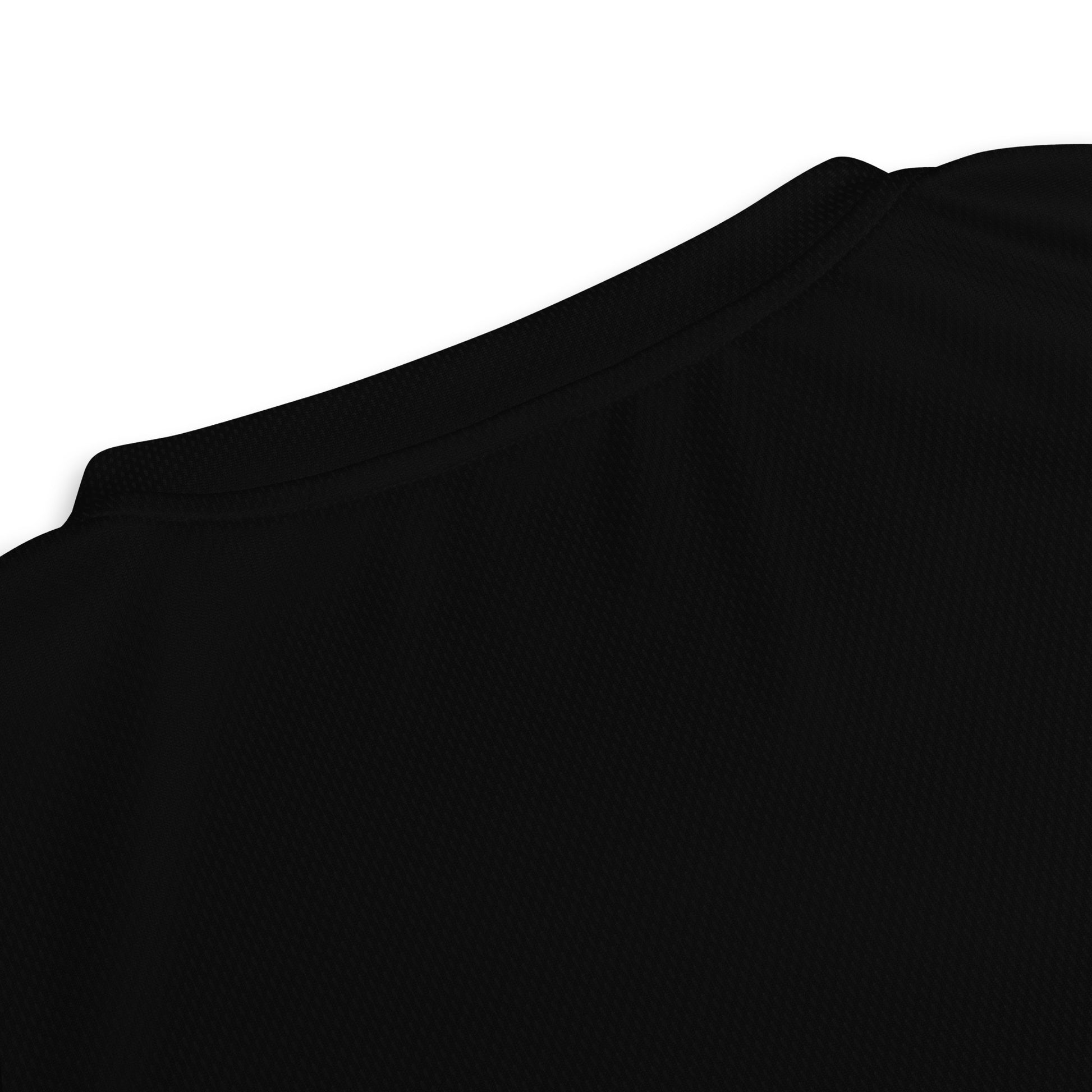 Chromatic Dreams unisex sports jersey made from recycled polyester, a vibrant, abstract design and sustainable activewear by Hipyfi. product-details-2
