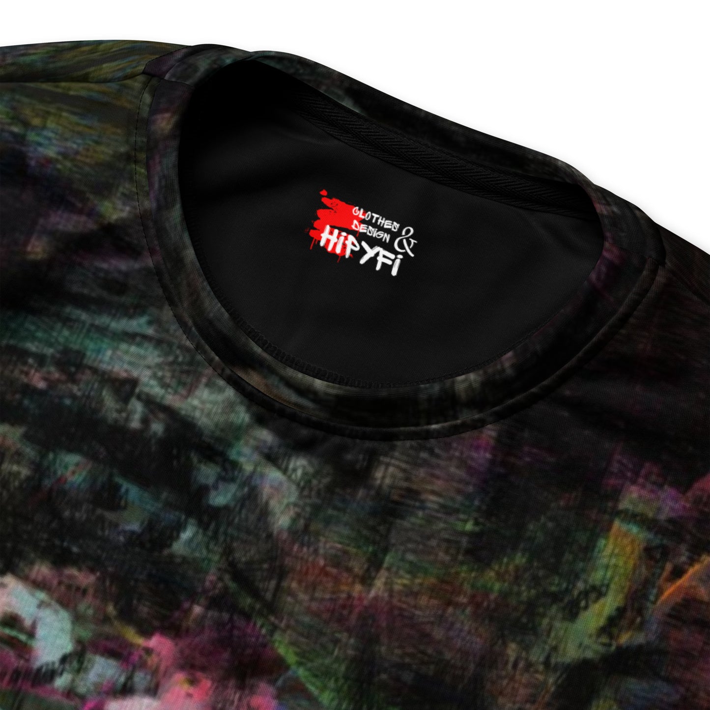 Chromatic Dreams Unisex Eco Sweatshirt by Hipyfi – sustainable recycled fabric with vibrant abstract graphic print in bold colors.
