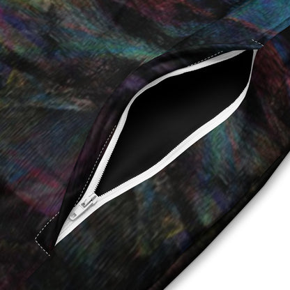 Hipyfi Chromatic Dreams Recycled Unisex Track Jacket with vibrant abstract art print, eco-friendly brushed fleece interior, and premium-quality zippers. product-details-2