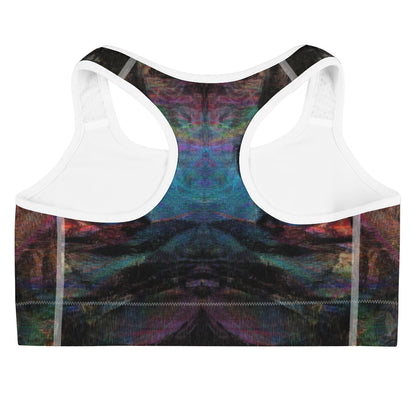 Chromatic Dreams Sports Bra, featuring a scoop neckline, racerback design, and moisture-wicking fabric for medium-support workouts. back-2