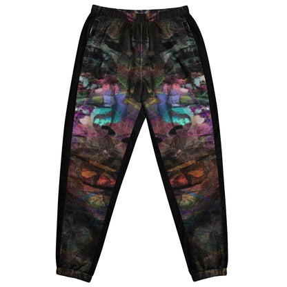 Colorful abstract art unisex track pants – Chromatic Dreams by Hipyfi Clothes & Design Front-6