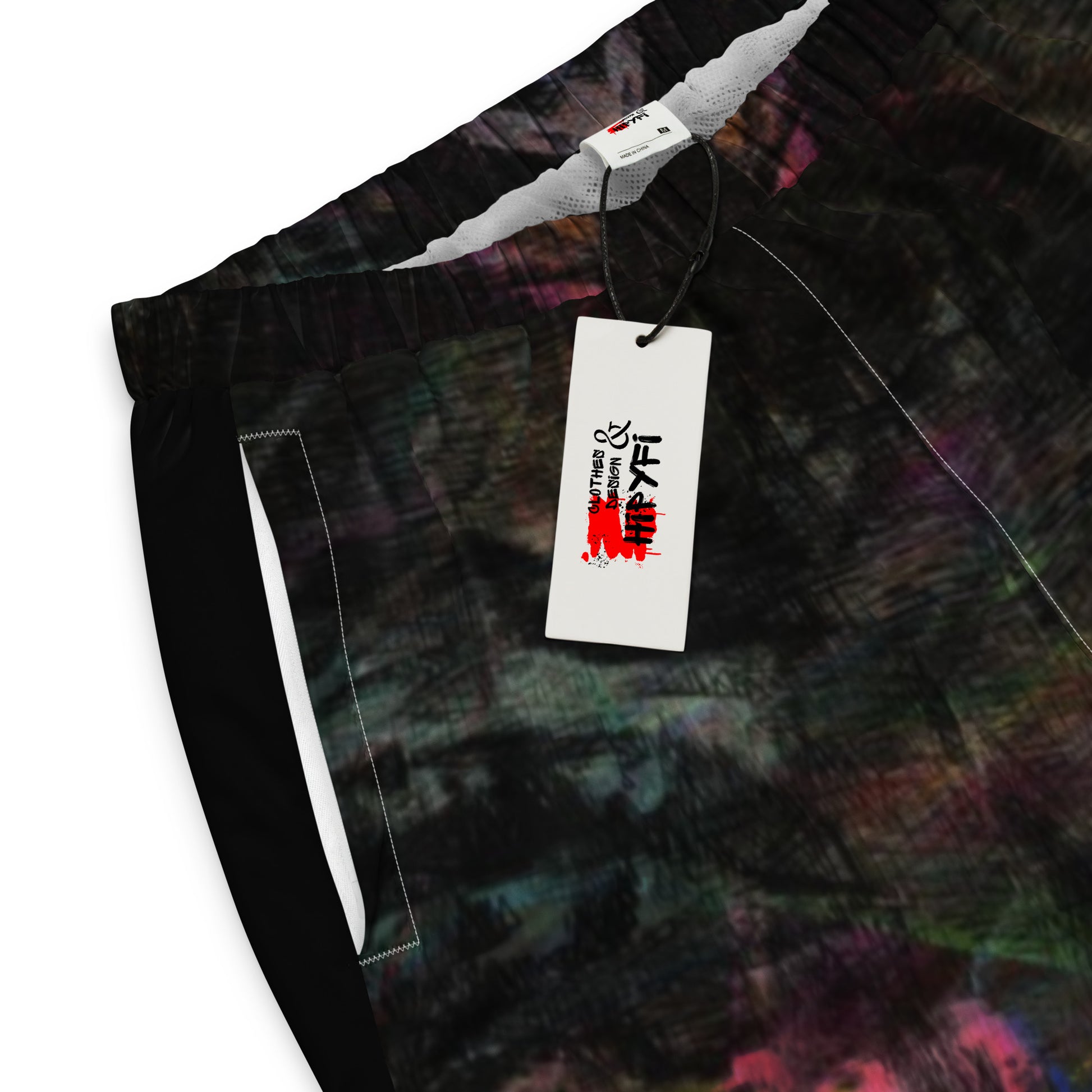 Colorful abstract art unisex track pants – Chromatic Dreams by Hipyfi Clothes & Design product-details