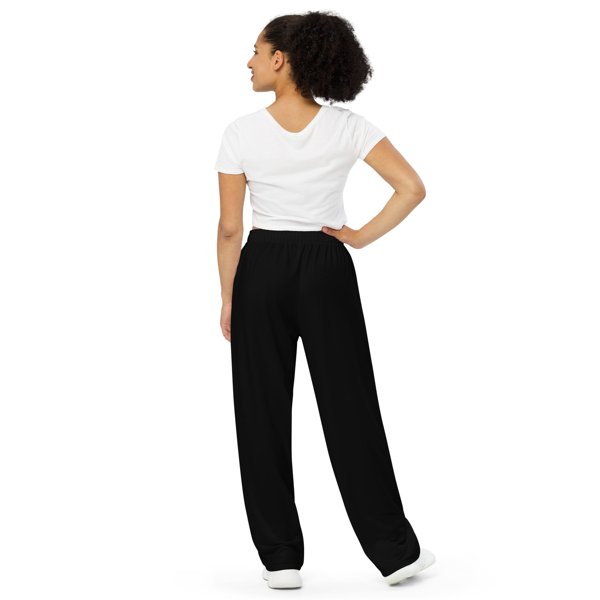 Hipyfi Chromatic Dreams Unisex Abstract Wide-Leg Pants in vibrant colors - modern art-inspired design for men and women, featuring a relaxed fit. back-2