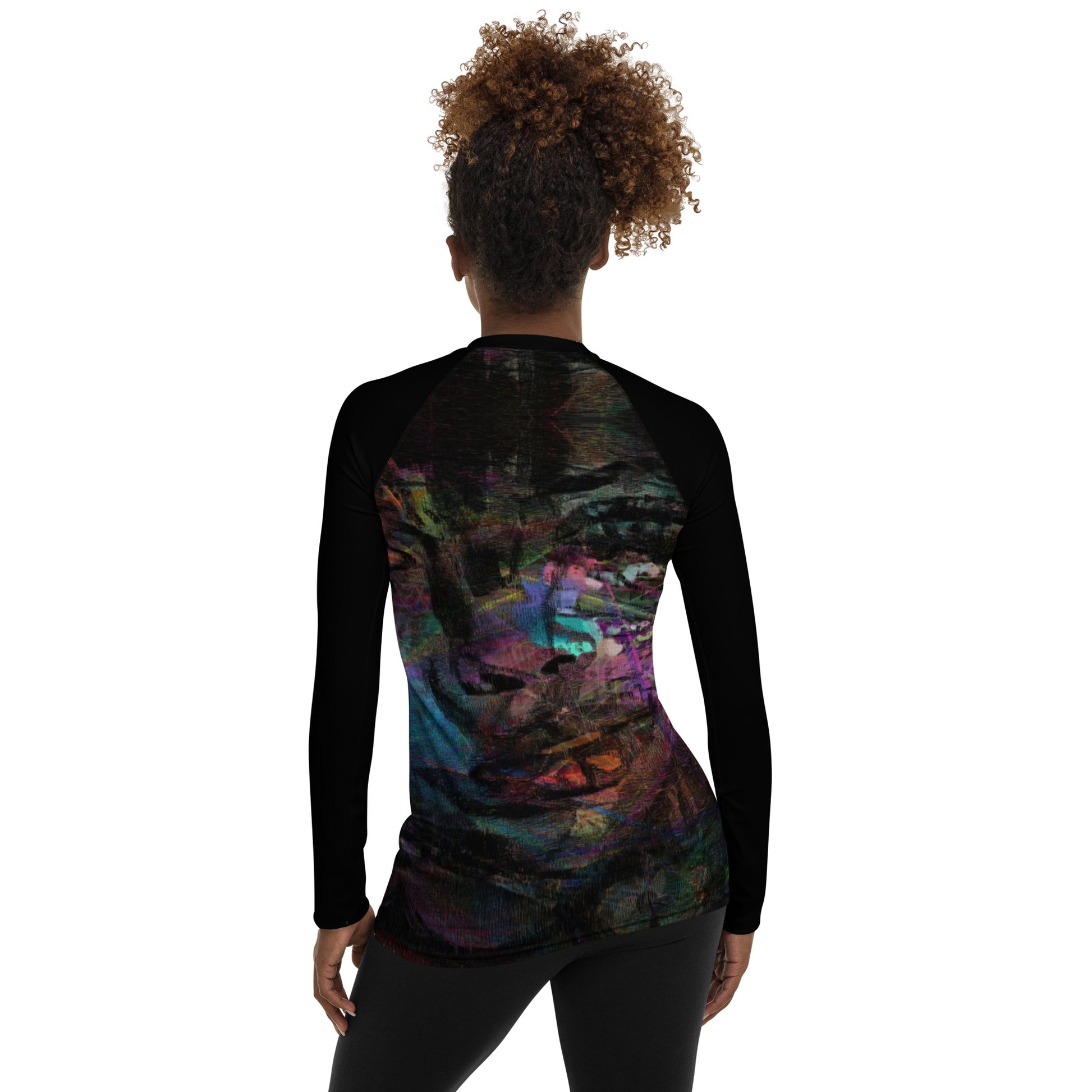 Chromatic Dreams Women’s Rash Guard | Surf & Beach Wear – Hipyfi  back-3