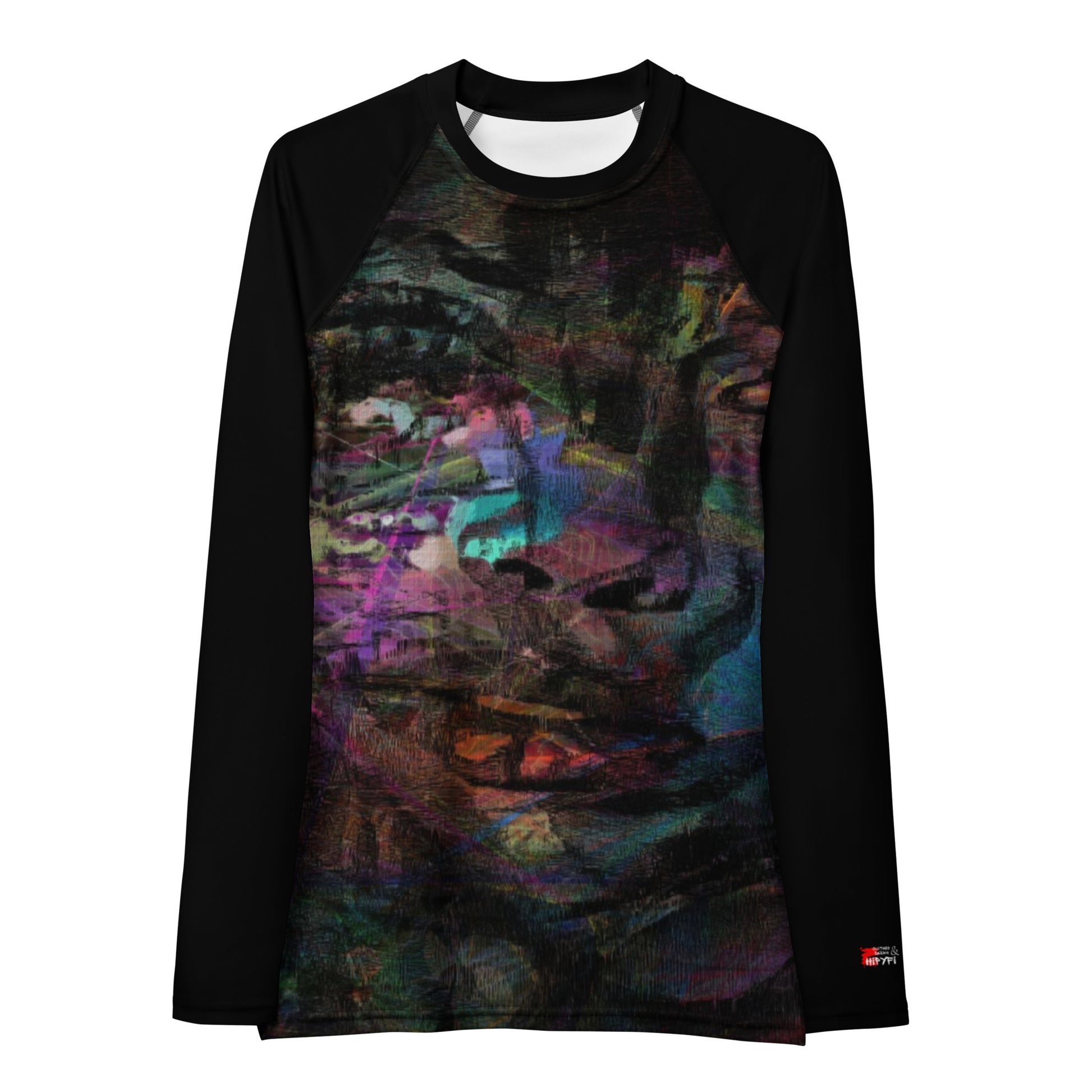 Chromatic Dreams Women’s Rash Guard | Surf & Beach Wear – Hipyfi  front-5