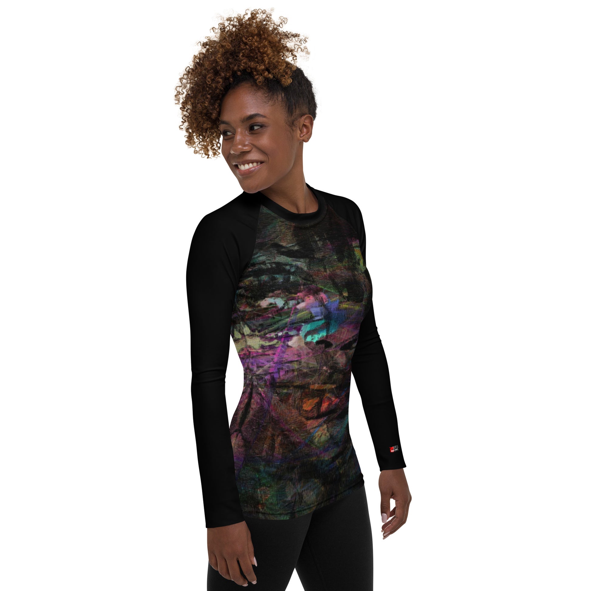 Chromatic Dreams Women’s Rash Guard | Surf & Beach Wear – Hipyfi  right-3