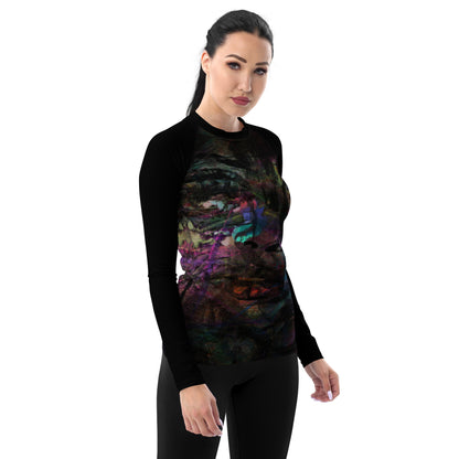 Chromatic Dreams Women’s Rash Guard | Surf & Beach Wear – Hipyfi  front-2
