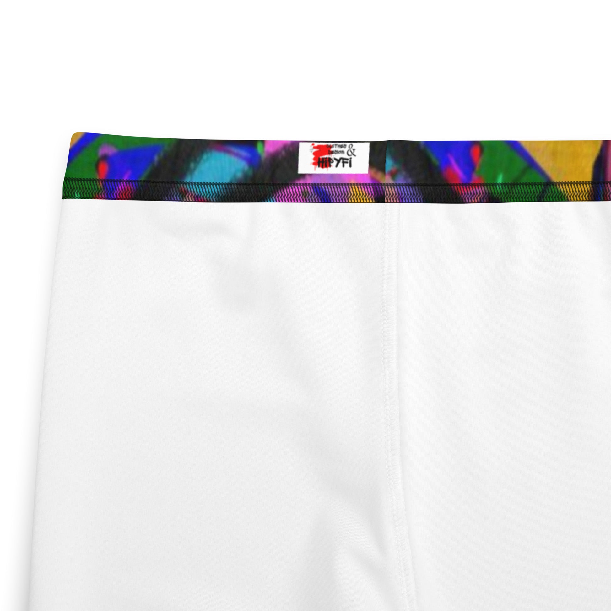 Colorful abstract youth leggings with neon street art design by Hipyfi Clothes & Design – vibrant, artistic print for kids and teens. product-details