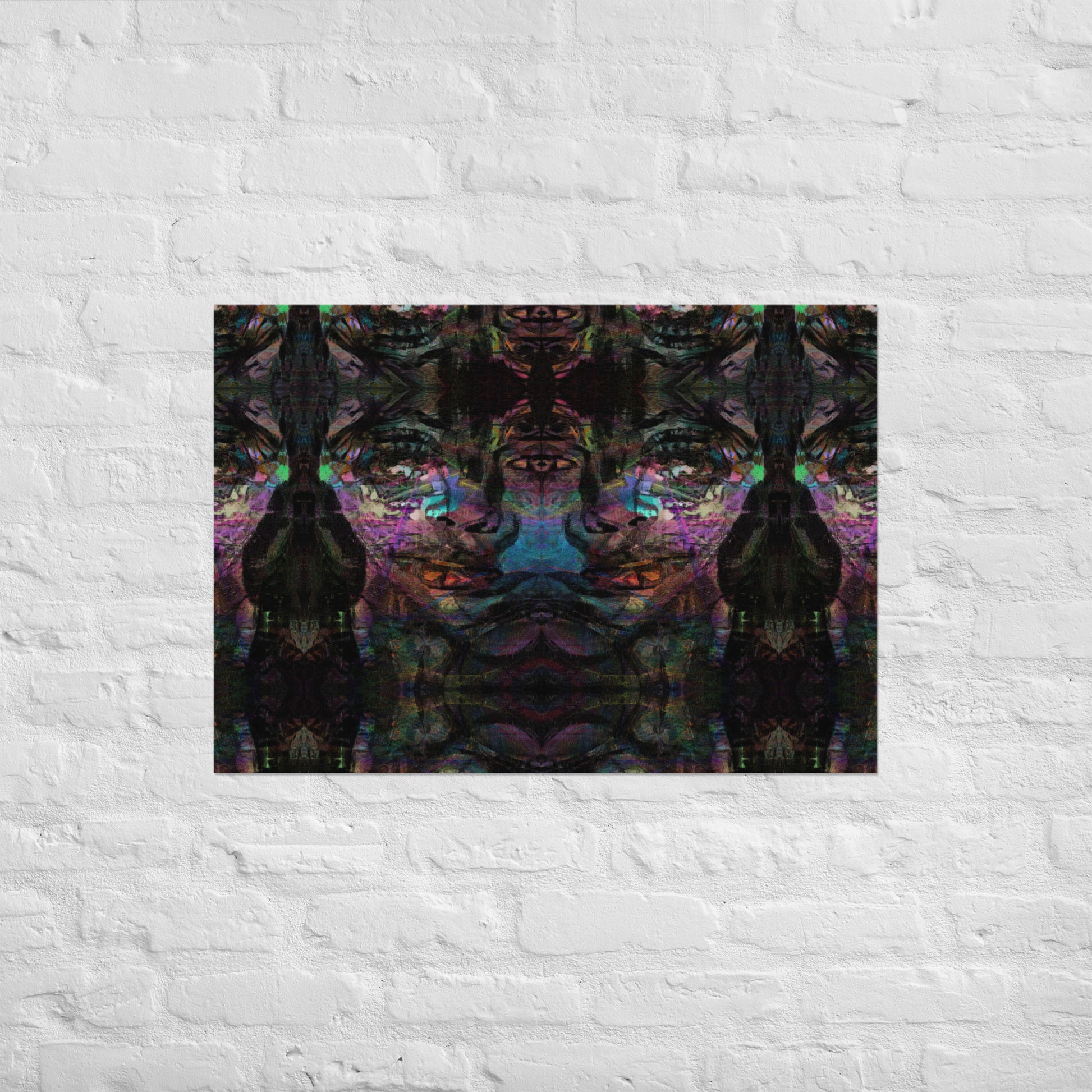 Vibrant abstract wall art with bold colors, and luxe matte finish – modern gender-neutral décor by Hipyfi. 23.3x33.1