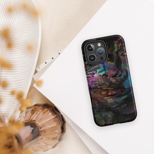 Colorful abstract MagSafe Tough Case for iPhone, with dual-layer protection by Hipyfi Clothes & Design. 16-pro-max